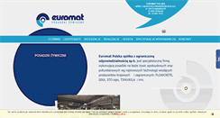 Desktop Screenshot of euromat.net.pl